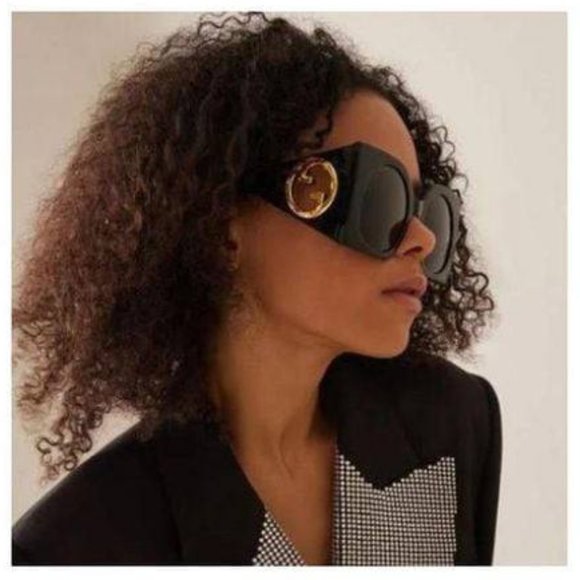 Gucci GG1254S 001 Square Sunglasses - Black/Grey - Picture 6 of 12